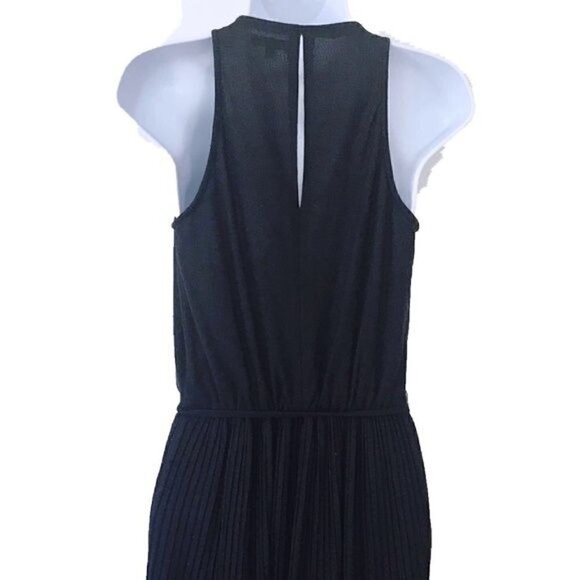Shoshanna Black Joyce Jersey Pleated Maxi Dress, size S, Halter Neck. - Picture 4 of 8